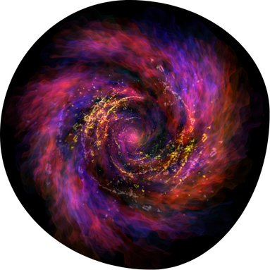 Kosmische kleurrijke spiraal